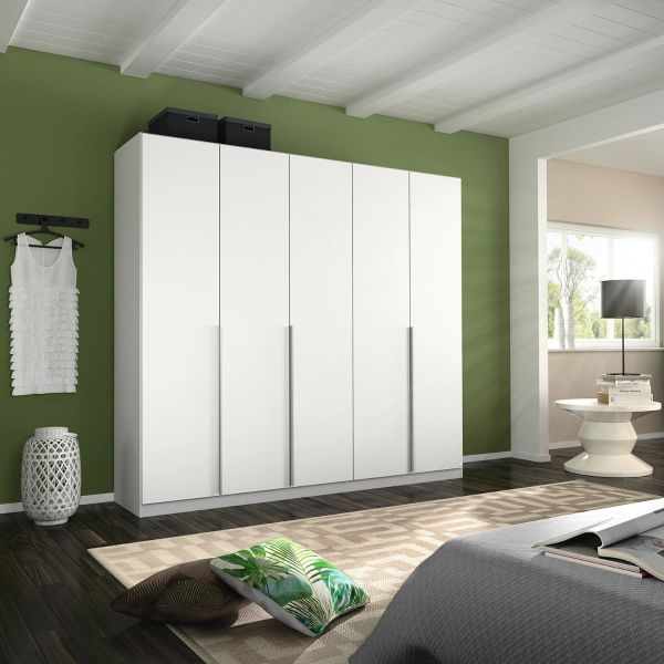 Rauch alabama 5 door alpine white wardrobe