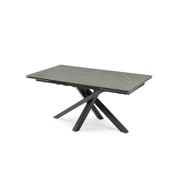 Brando Matt Ceramic Extending Dining Table Grey