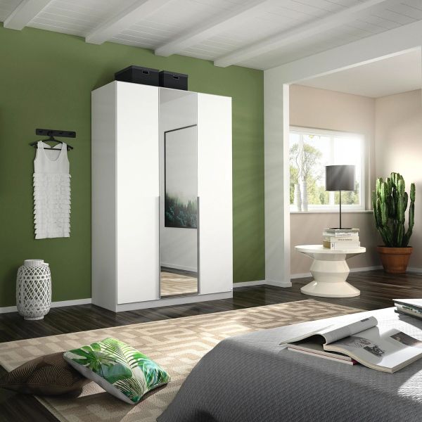 Rauch Alabama 3 Door Hinged Wardrobe 
White 3 Door Wardrobe 
3 Door High Polish White Wardrobe
136CM hinged door wardrobe 
1.36m Hinged door wardrobe
ceiling high wardrobe