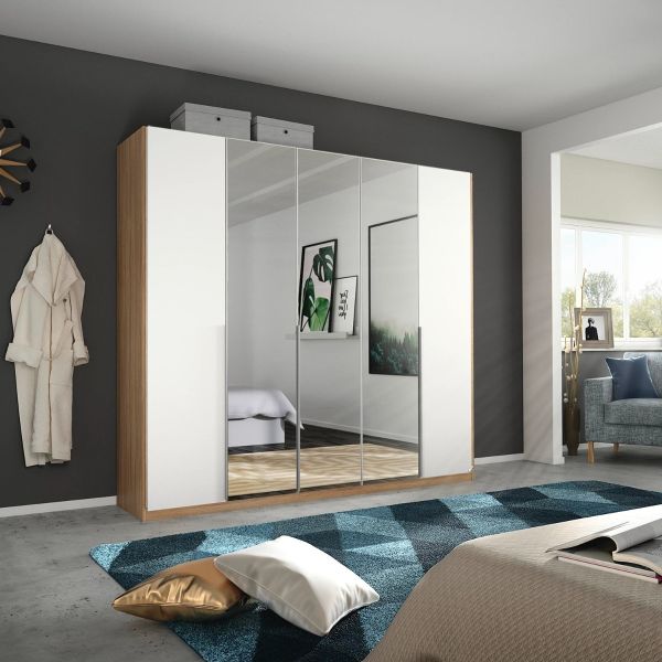 Rauch alabama 5 door high polish wardrobe