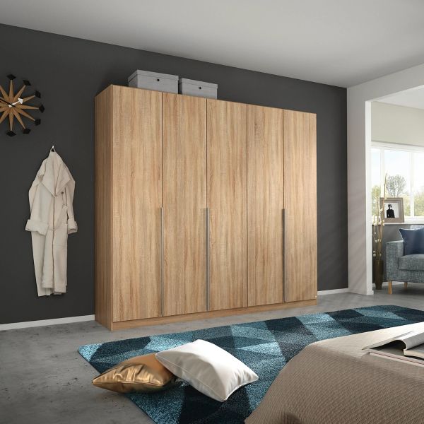 Rauch alabama 4 door sonoma oak wardrobe