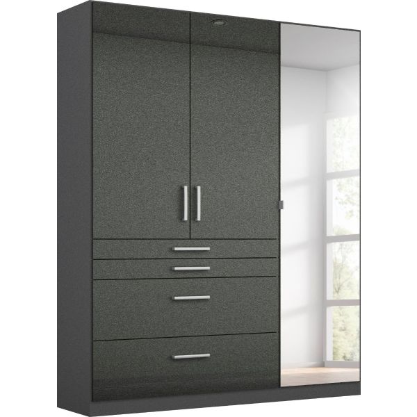 Rauch Homburg 3 Door Combi Wardrobe
Homburg Metallic Grey High Gloss White 3 Door Combi Wardrobe
3 Door-Hinged Combi Wardrobe 
136CM Hinged Door Wardrobe 
Small Wardrobe 
Kids Wardrobe 
Wardrobe for Small Rooms
3 Door Black High Gloss Wardrobe