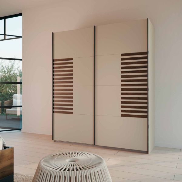 Rauch Barea Sliding Door Wardrobe Champagne 