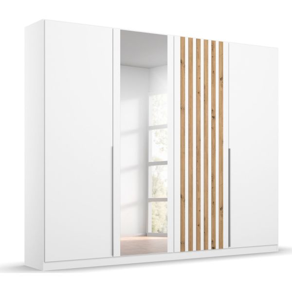 Rauch Lamella White 4 Door Wardrobe
