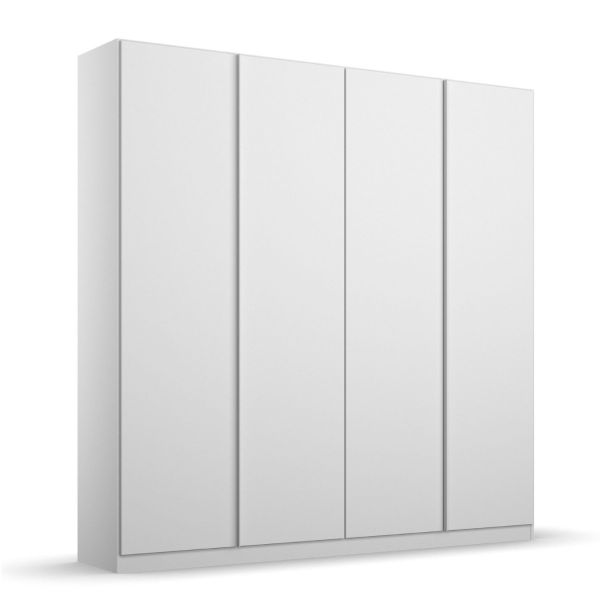 Rauch Mononstar 181CM Wardrobe with 4 Doors in Alpine White Colour and Long Door Handles