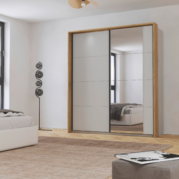 Rauch Credo Silk Grey Sliding Wardrobe  