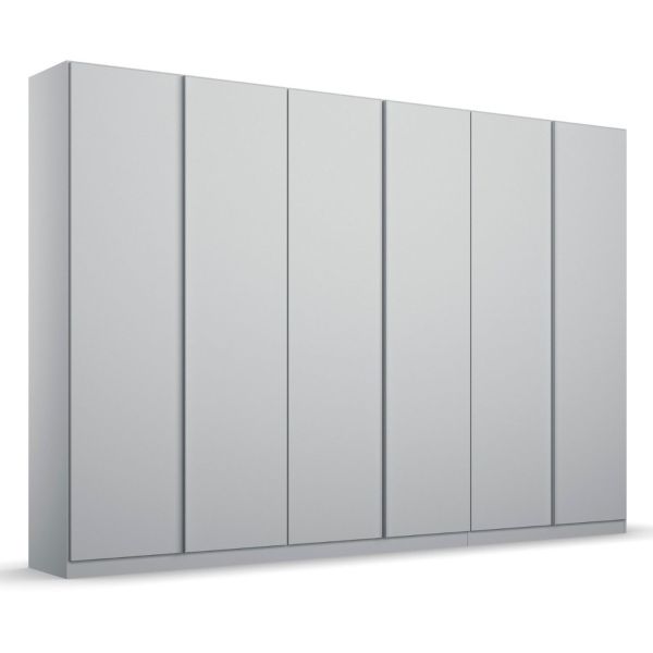 Rauch Monostar 6 Door Hinged Silk Grey Wardrobe width 271 Height 210CM