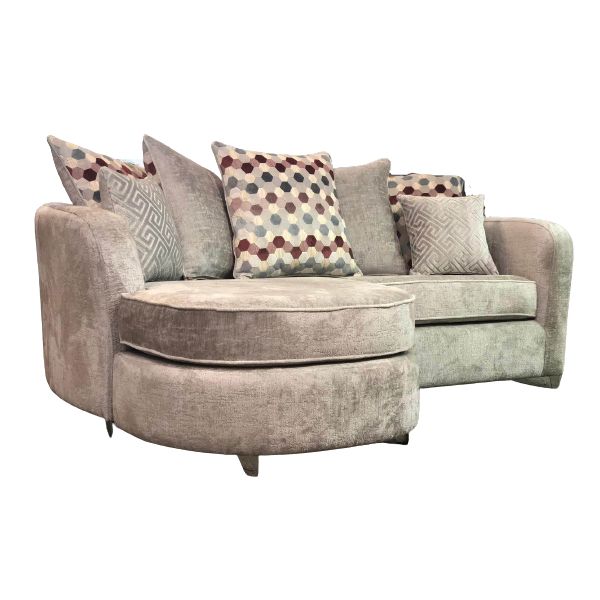 Enna Formal Back 2 Seater Fabric Sofa