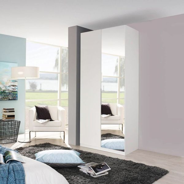 Rauch Zenaya 2 Door Hinged Wardrobe With Mirror 