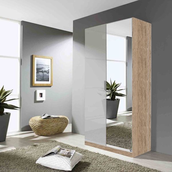 Rauch Stuttgart 2 Door Hinged Wardrobe With Extra Shelves for Folding Clothes