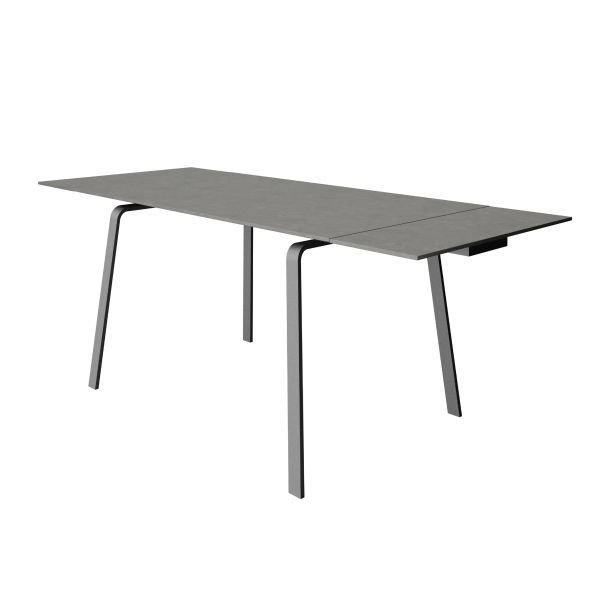 Lorenzo Matt 140CM Ceramic Extending Dining Table Grey