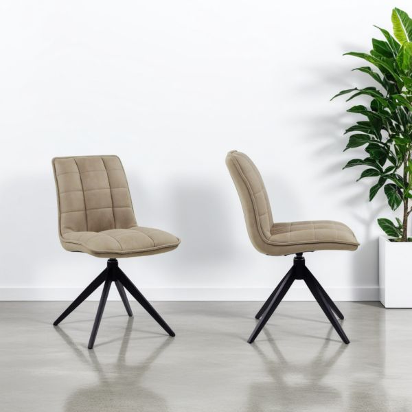 2x Linara Fabric Dining Chair