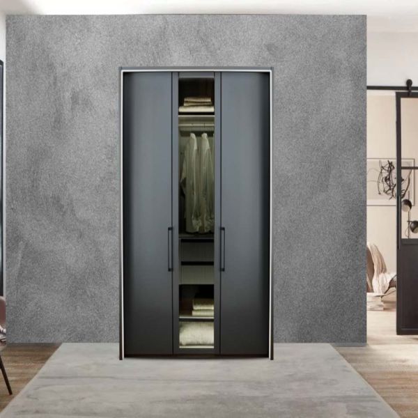 Wiemann Split 3 Door Decor & Glass Wardrobe