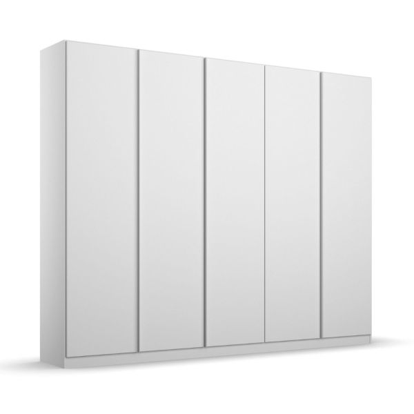 Rauch White Monostar 5 Door Hinged wardrobe Width 226CM