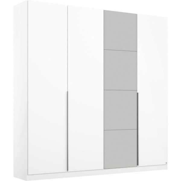 Rauch Bellezza White and Grey 4 Door Hinged Wardrobe
4 Door hinged wardrobe with premium interior