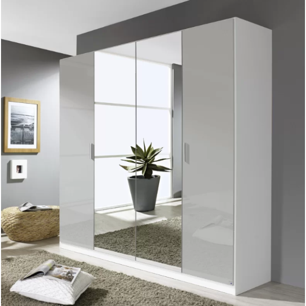 Rauch Stuttgart 4-Door Wardrobe 
4 Door Wardrobe with shelves
181CM Wardrobe 
1.81M Wardrobe