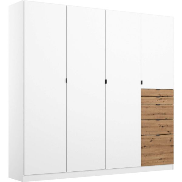 Rauch Ontario 4 Door Hinged Wardrobe 
Alpine white 4 Door Oantrio Wardrobe 
4 Door Wardrobe with drawers 
Low height 4 Door wardrobe with drawers 
1.81M Low hieght wardrobe 
181cm Low hight 4 door hinged wardrobe