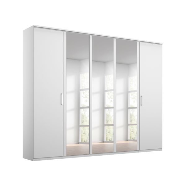 Rauch Tellin 5 Hinged Door Wardrobe 3 Mirror Doors