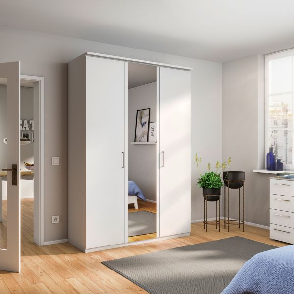 Rauch Tellin 3 Hinged Door Wardrobe 1 Mirror Door