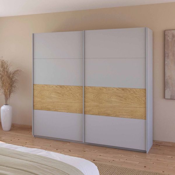 Rauch Malva 2-Door Sliding Wardrobe - 226 CM