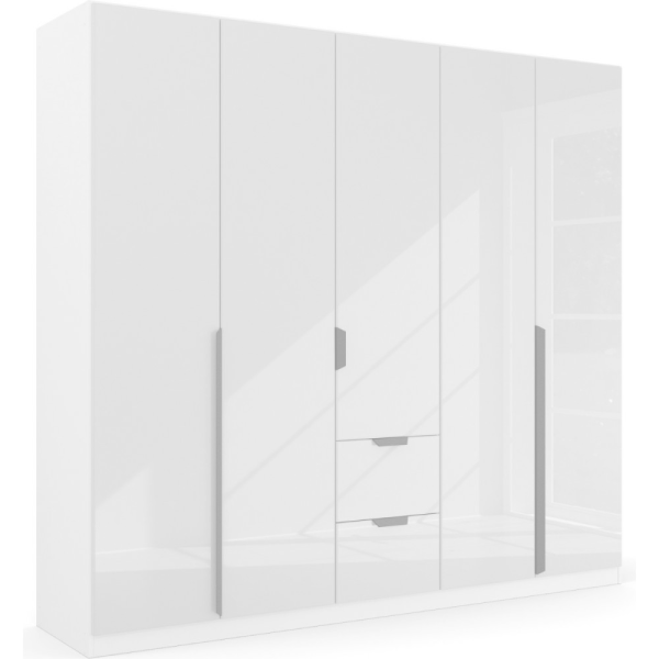 Rauch quadra modern 5 door basalt glass with mirror combi wardrobe
Rauch Wardrobes
German Wardrobe
5 doors Combi Wardrobe
Wardrobe with Drawers
Wardrobe with Mirror Front