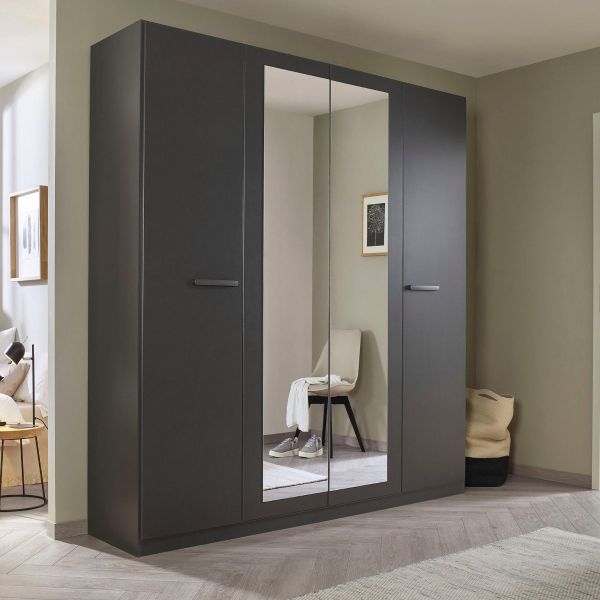 Rauch 4 Door Modi Wardrobe 
Rauch 4 Door Hinged Wardrobe 
Rauch Metallic Grey Hinged Door Wardrobe
226CM Hinged Door Wardrobe 
2.26M Hinged Door Wardrobe