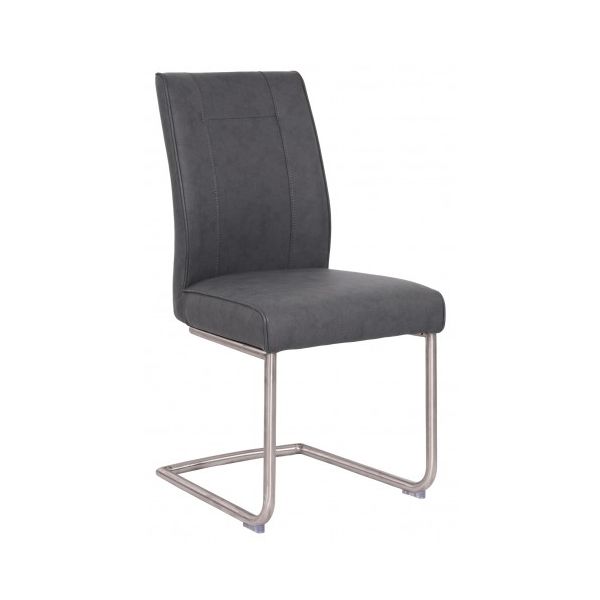 2x Apollo Contour PU Leather Dining Chairs