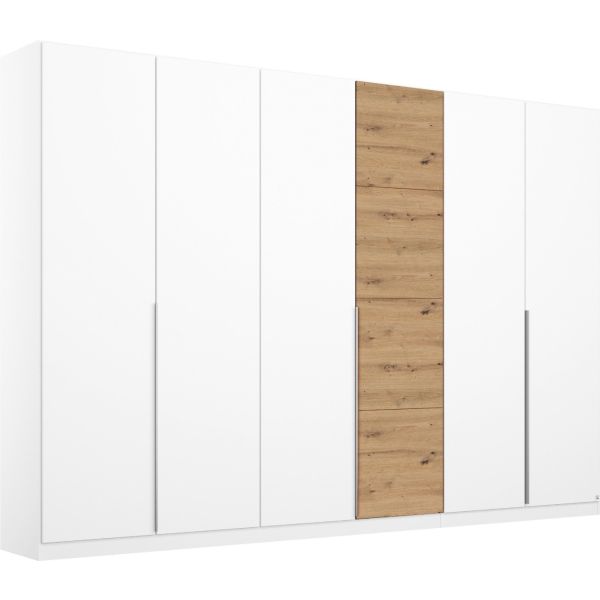 Rauch Bellezza White and Oak 6 Door Hinged Wardrobe
Rauch German Wardrobes
6 Door High Gloss White Wardrobe
High Gloss White Wardrobe
6 Door wardrobe with premium interior