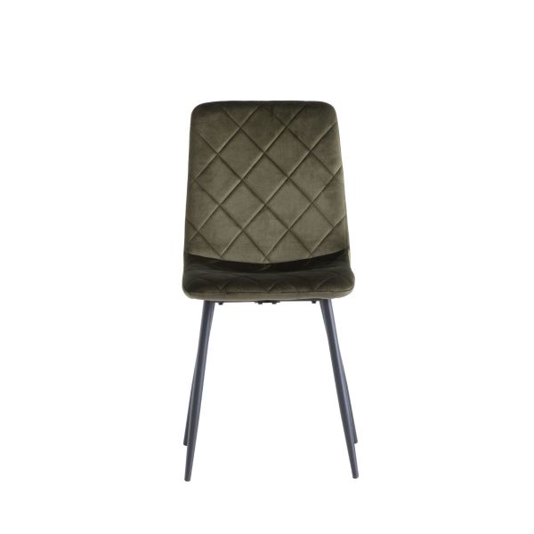 4 x Stella Velvet Dining Chair - Juniper Green