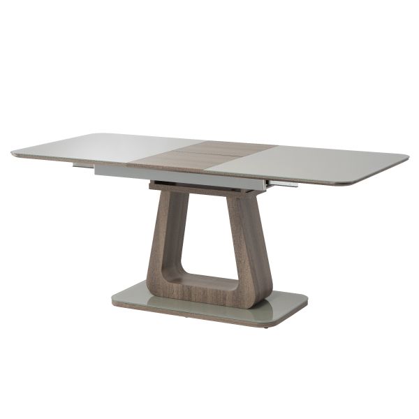 Calgory 1.4m (+0.4m) Extending Dining Table - Grey/Grey Oak EXT