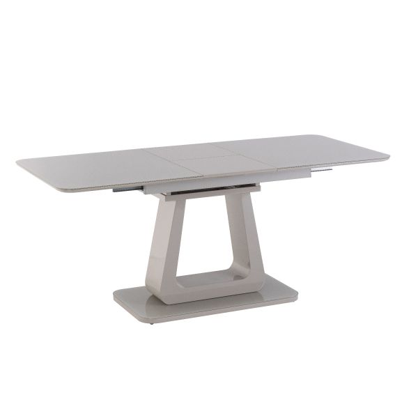 Calgary Light Grey High Gloss Extending Dining Table
Modern Luxury extending dining table 
