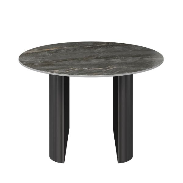 Regalia Gloss Round Ceramic Dining Table