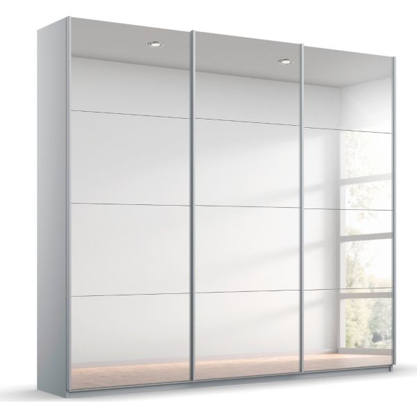 Rauch kulmbach 3 door wardrobe with silk grey carcase