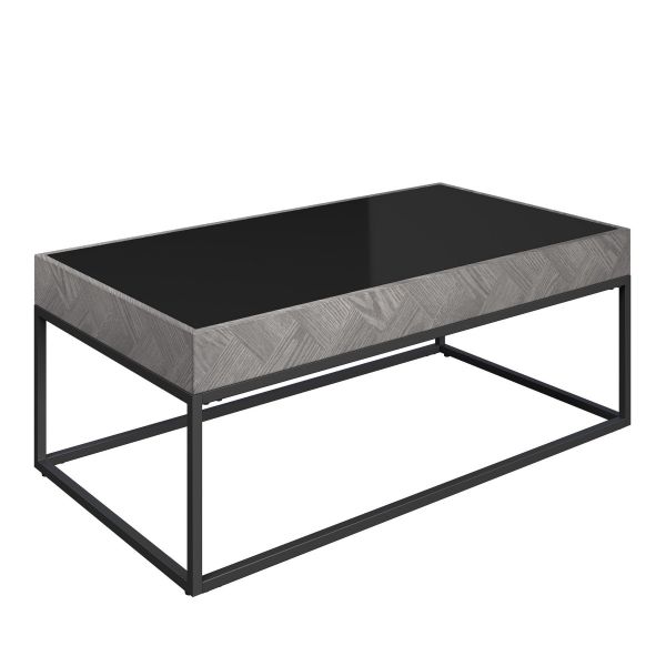 Lumista Black Glass Coffee Table