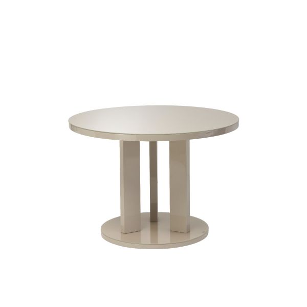 Ellia Latte 1.07m Round Dining Table 