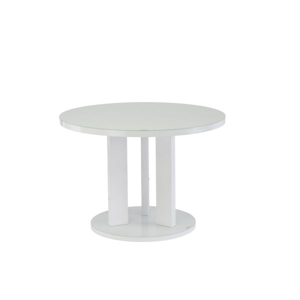 Ellia White 1.07m Round Dining Table 