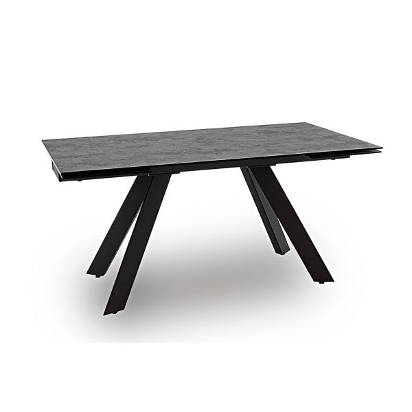 Fellini Dark Grey Glazed Glass Top Ext Dining Table 
Tempered Grey Glass Top Extending dining table
Fellino Dark Grey Glazed Glass Top Ext Dining Table 