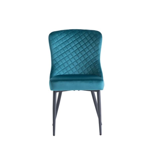 Harley Velvet Dining Chair - Peacock