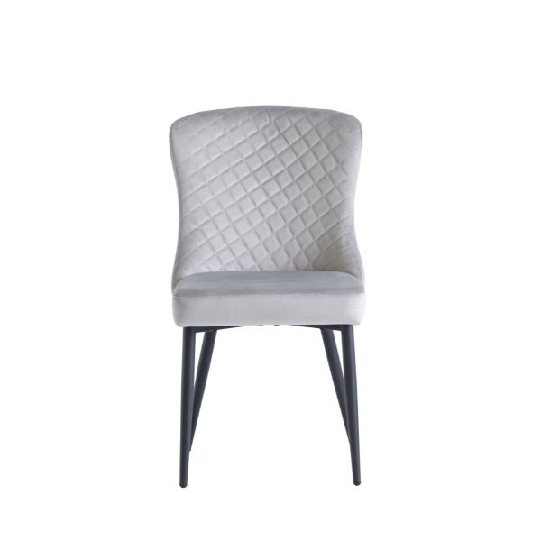 Harley Velvet Dining Chair - Silver