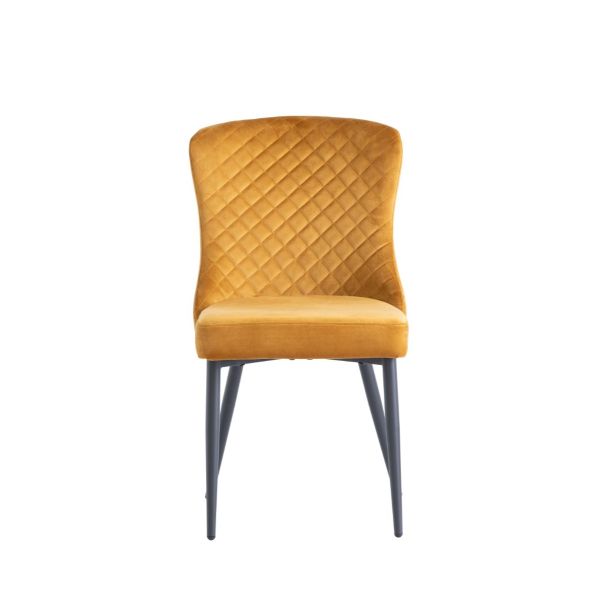 Harley Velvet Dining Chair - Antique Gold