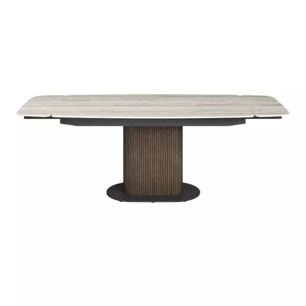 Modena 160-220cm Travertine Ceramic Extending Dining Table
