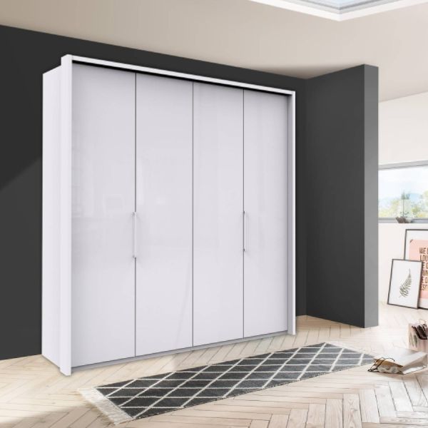 Wiemann Kansas 4 Door Bifolding Door Wardrobe 
Wiemann Kansas White Glass Wardrobe
2M Modern Luxury Wardrobe
1.5M Glass Front Wardrobe 
Monacco 4 Door Champagne Glass Front Wardrobe    
Cream 4 Door Wardrobe                            