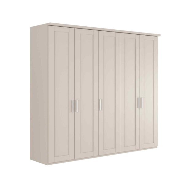 Wiemann Cambridge Kempton 5 Door Hinged Champagne Wardrobe
