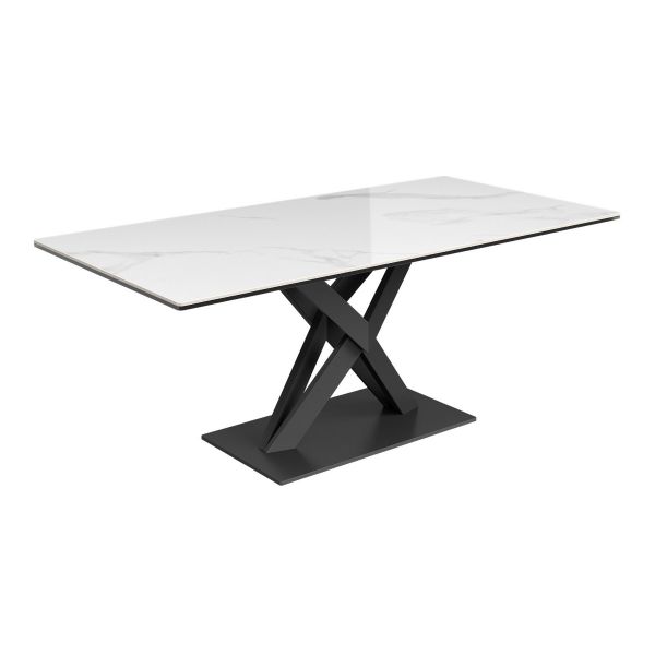 Venice 1.6M Latte Marble Effect Dining Table