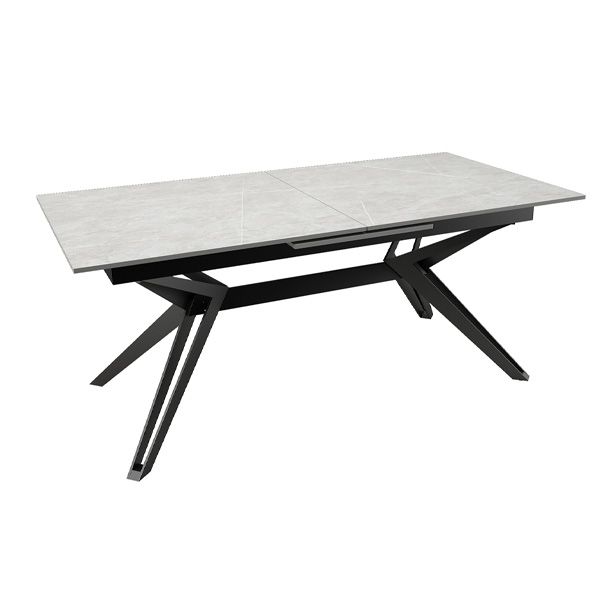 Vida Living Kore Grey Ceramic Extending Dining Table