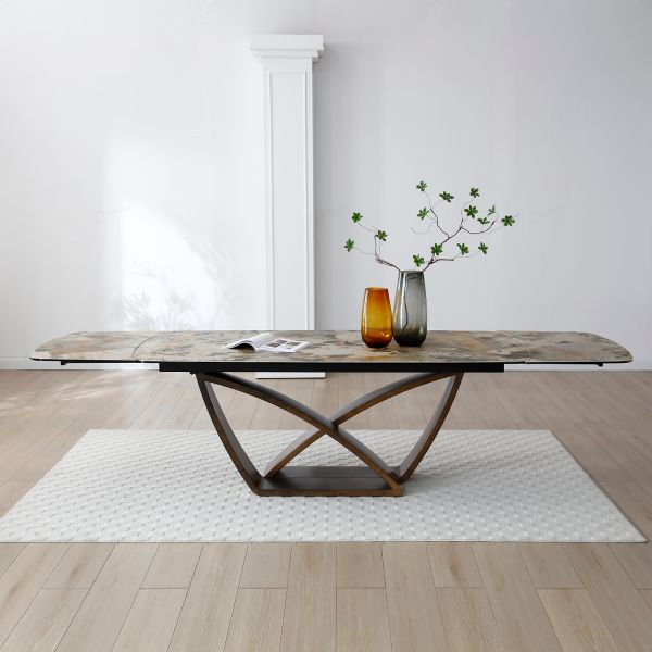 Lavish Italian Ceramic Extending Dining Table