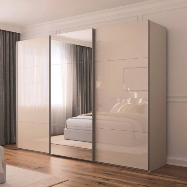 Rauch Contido 3 Door Sliding Wardrobe With Mirror