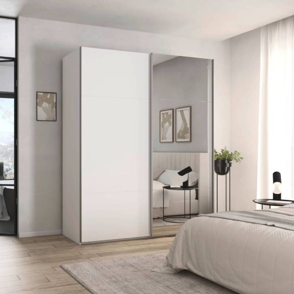 Rauch Contido 2 Door Sliding Wardrobe With Mirror