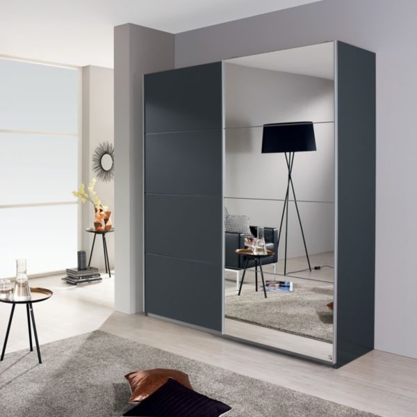 Rauch Subito Metallic Grey & Mirror 2-Door Sliding Wardrobe
Next Cameron 1.36M Sliding Door Wardrobe
Next Cameron 1.81M Sliding Door Wardrobe
Low Height Sliding Door Wardrobe 