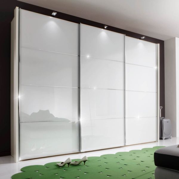 Wiemann Miami 2 White Sliding door Wardrobe 236cm Tall